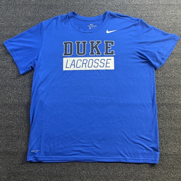 Nike Other - Vintage‎ Duke Blue Devils Lacrosse Shirt Mens XX Large Blue Nike Team NCAA Logo